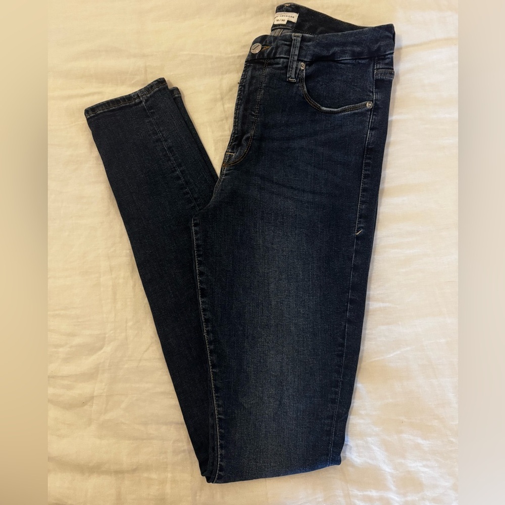 Good American Dark Wash Skinny Jeans